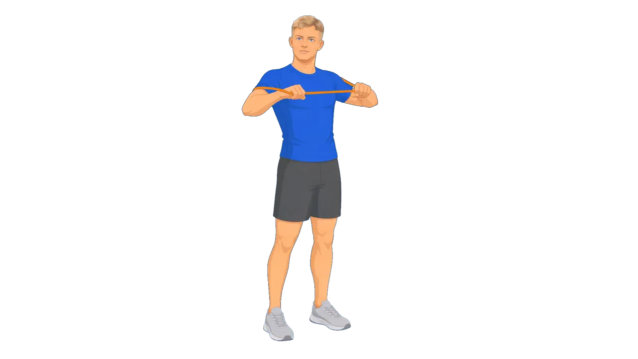 Band Standing Chest Press (Michael)