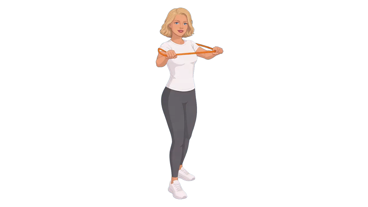 Band Standing Chest Press (Cindy)