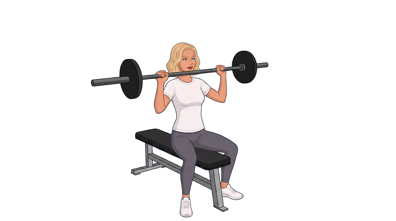Seated Barbell Press (Cindy)