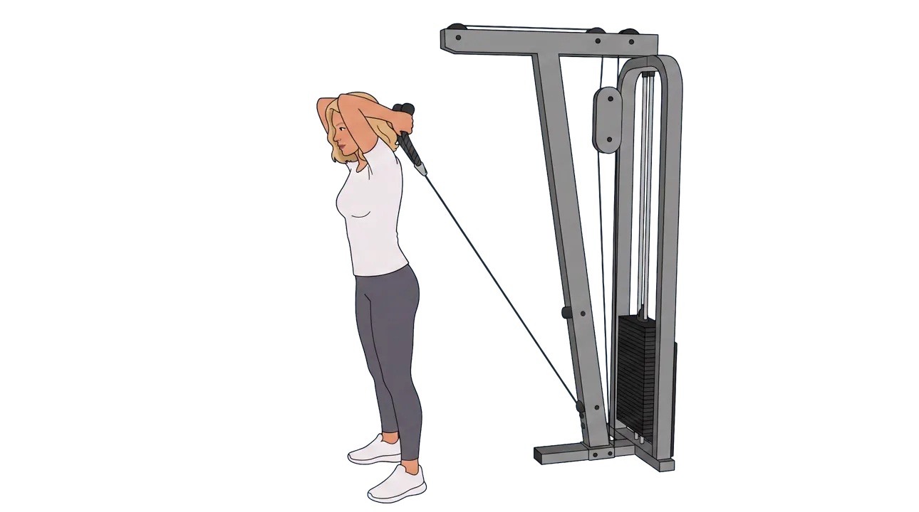 Cable Overhead Triceps Extension (Cindy)