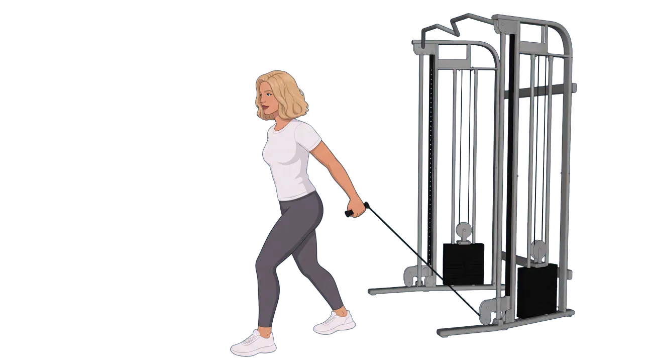 Single-Arm Cable Hammer Curl (Cindy)
