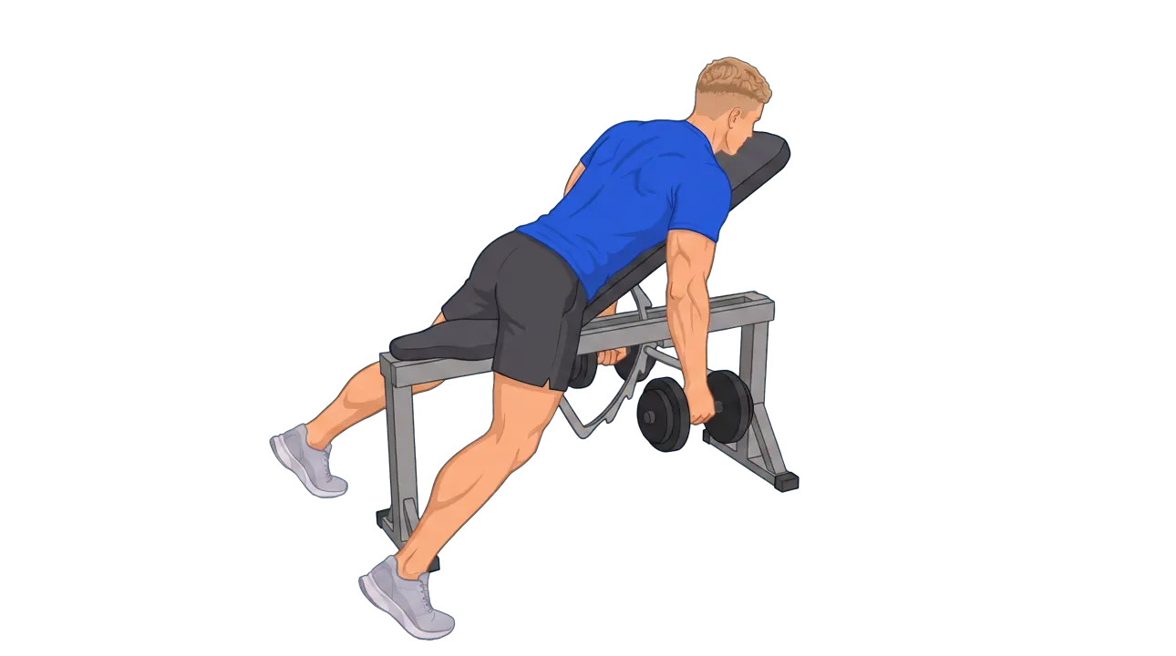 Chest-Supported Dumbbell Row (Michael)