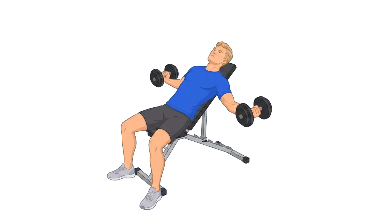 Incline Dumbbell Fly (Michael)