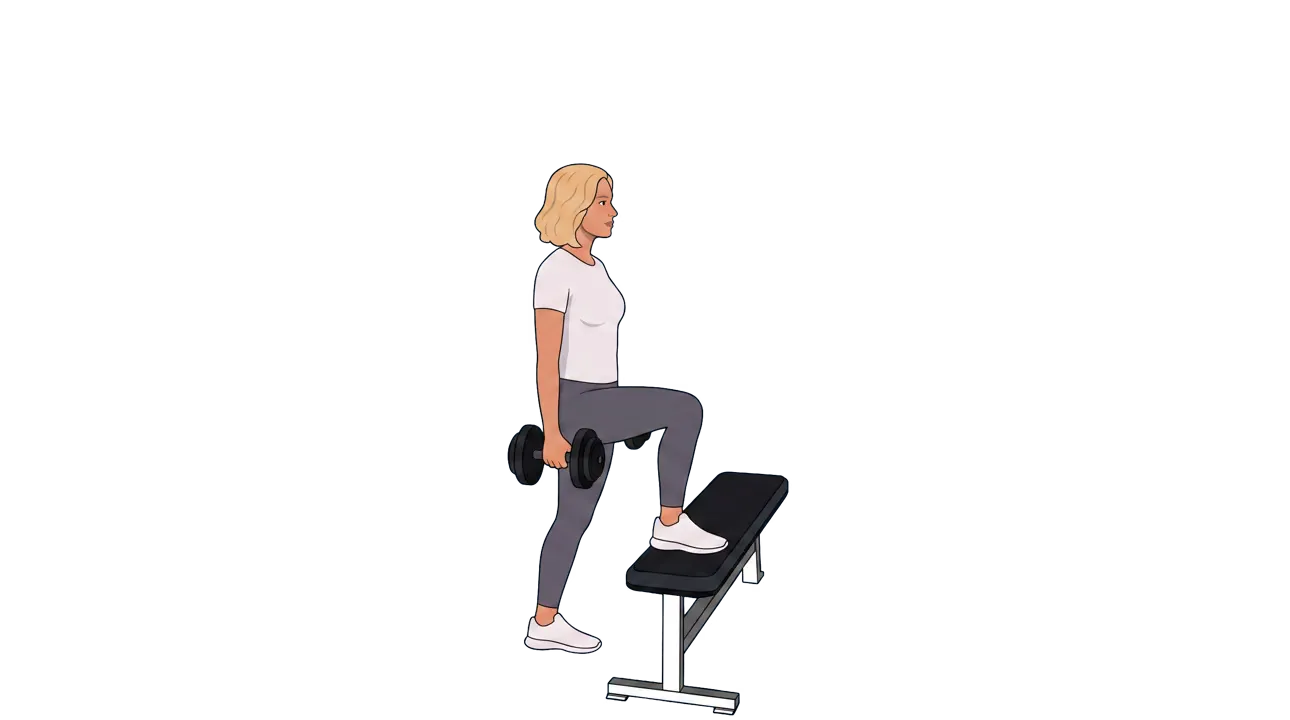 Dumbbell Step-up (Cindy)