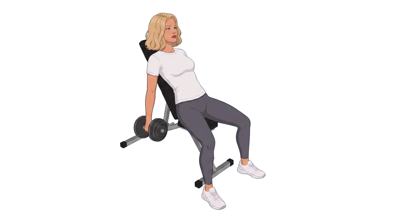 Incline Dumbbell Curl (Cindy)