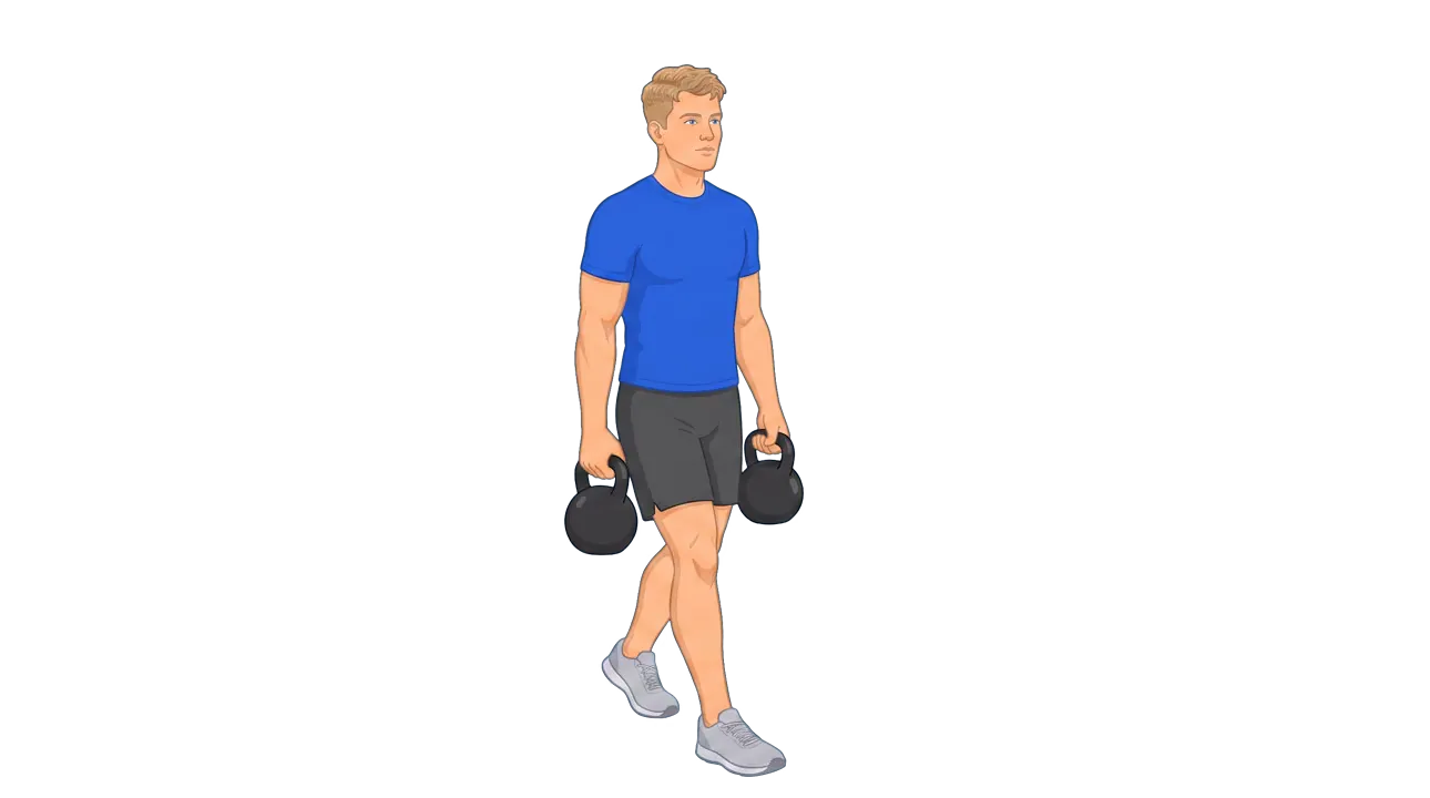 Kettlebell Farmers Carry (Michael)