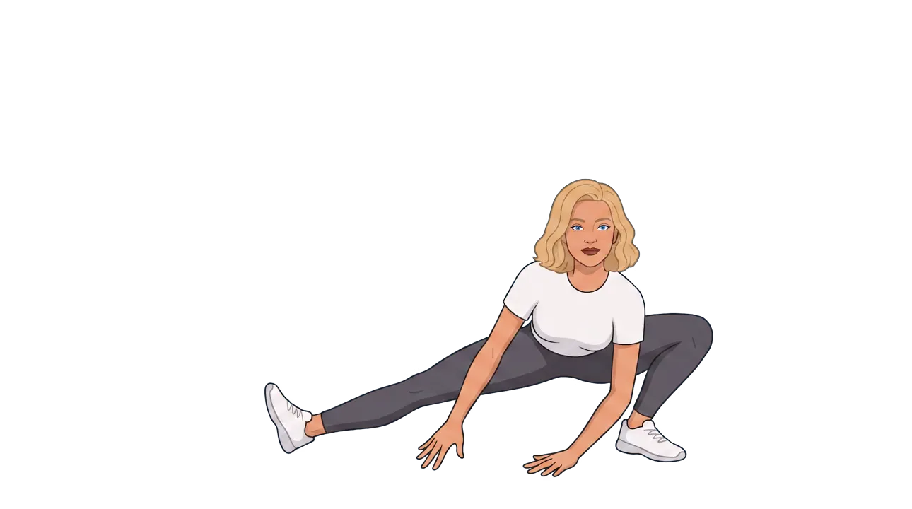 Side Lunge Pose (Skandasana) (Cindy)